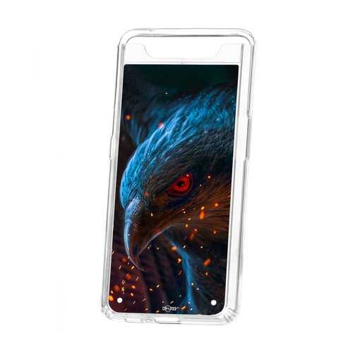 Чехол Kruche Samsung Galaxy A80 Print Орел в Фианит-Ломбард