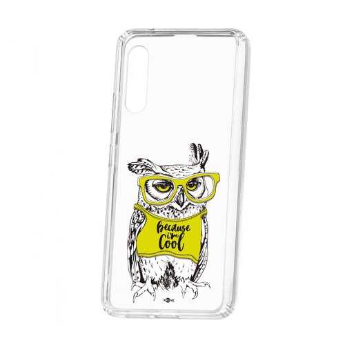 Чехол Kruche Samsung Galaxy A90 5G Print Сова в очках в Фианит-Ломбард