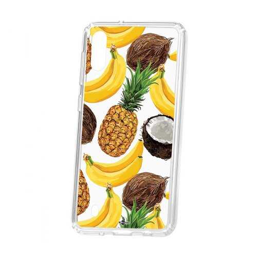 Чехол Kruche Samsung Galaxy M10 Print Тропический микс в Фианит-Ломбард
