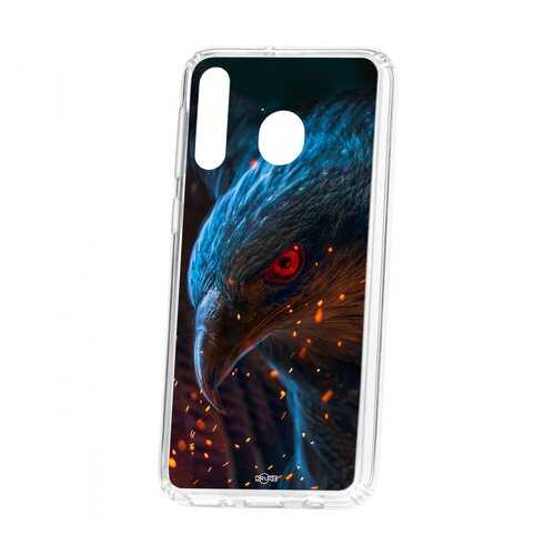 Чехол Kruche Samsung Galaxy M30 Print Орел в Фианит-Ломбард