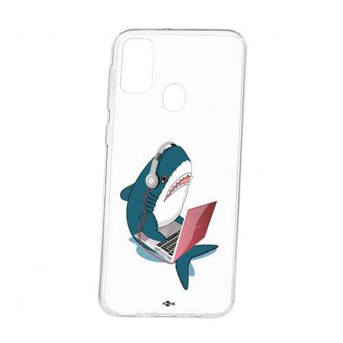 Чехол Kruche Samsung Galaxy M30S Print Акула в Фианит-Ломбард