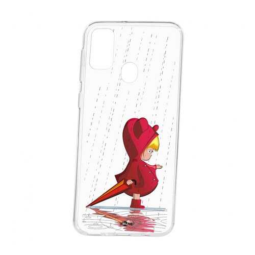 Чехол Kruche Samsung Galaxy M30S Print Девочка с зонтом в Фианит-Ломбард