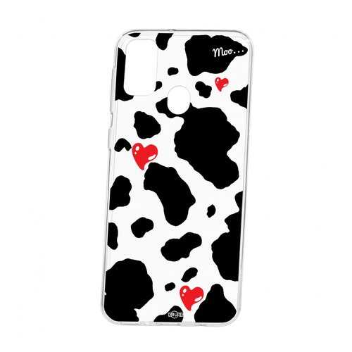 Чехол Kruche Samsung Galaxy M30S Print Корова в Фианит-Ломбард