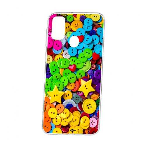 Чехол Kruche Samsung Galaxy M30S Print Пуговки в Фианит-Ломбард