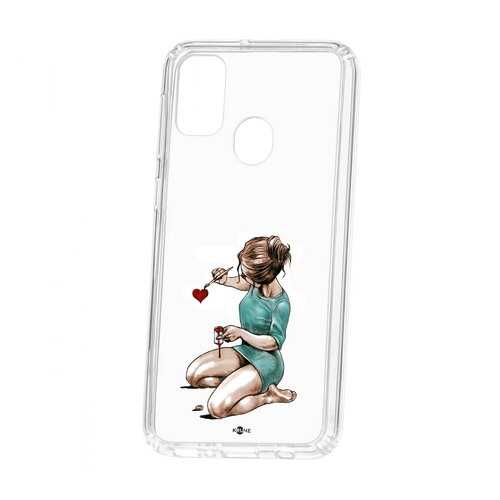 Чехол Kruche Samsung Galaxy M30S Print Рисуя любовь в Фианит-Ломбард