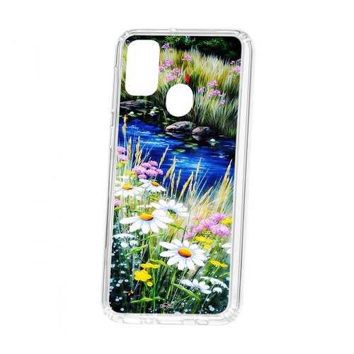 Чехол Kruche Samsung Galaxy M30S Print Ромашки у ручья в Фианит-Ломбард