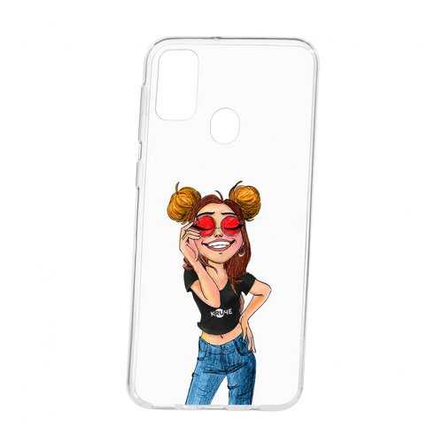 Чехол Kruche Samsung Galaxy M30S Print Smiling в Фианит-Ломбард