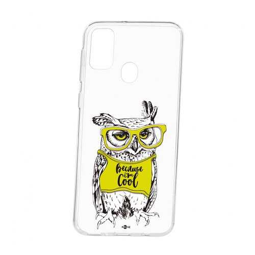 Чехол Kruche Samsung Galaxy M30S Print Сова в очках в Фианит-Ломбард