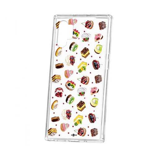 Чехол Kruche Samsung Galaxy Note 10+ Print Cake в Фианит-Ломбард