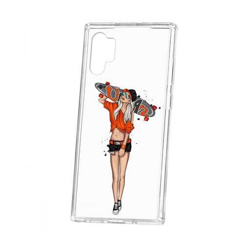 Чехол Kruche Samsung Galaxy Note 10+ Print Лонгборд в Фианит-Ломбард