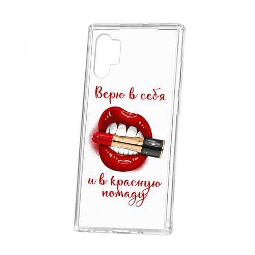 Чехол Kruche Samsung Galaxy Note 10+ Print Red lipstick в Фианит-Ломбард