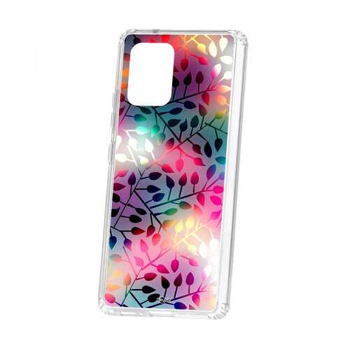 Чехол Kruche Samsung Galaxy S10 Lite Print Цветные листья в Фианит-Ломбард