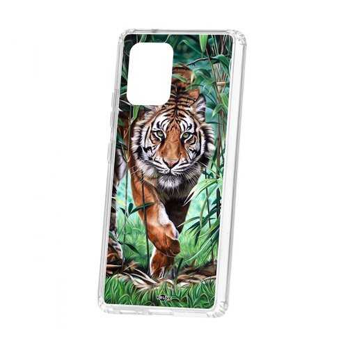 Чехол Kruche Samsung Galaxy S10 Lite Print Крадущийся тигр в Фианит-Ломбард
