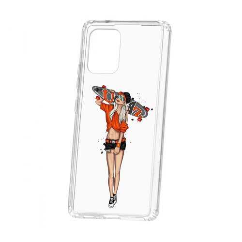 Чехол Kruche Samsung Galaxy S10 Lite Print Лонгборд в Фианит-Ломбард