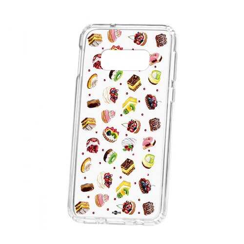 Чехол Kruche Samsung Galaxy S10e Print Cake в Фианит-Ломбард