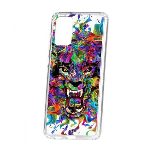 Чехол Kruche Samsung Galaxy S20 Plus Print Colored beast в Фианит-Ломбард