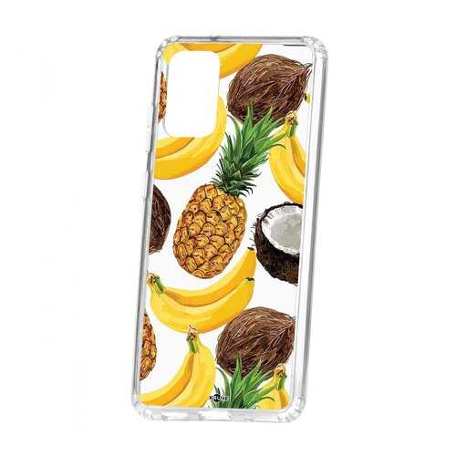 Чехол Kruche Samsung Galaxy S20 Plus Print Тропический микс в Фианит-Ломбард