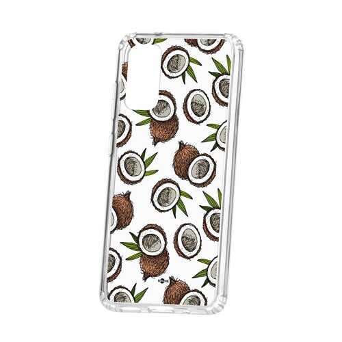 Чехол Kruche Samsung Galaxy S20 Print Кокосы в Фианит-Ломбард