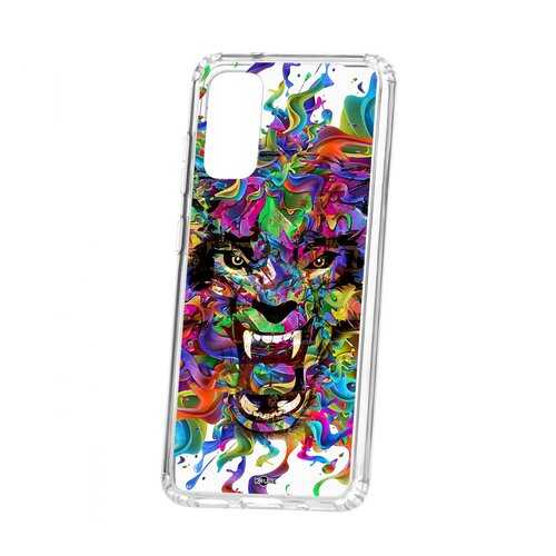 Чехол Kruche Samsung Galaxy S20/S11e Print Colored beast в Фианит-Ломбард