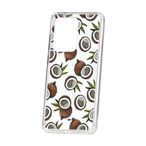 Чехол Kruche Samsung Galaxy S20 Ultra Print Кокосы в Фианит-Ломбард