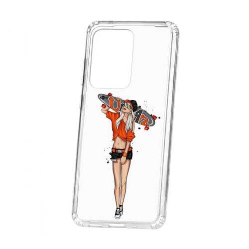 Чехол Kruche Samsung Galaxy S20 Ultra Print Лонгборд в Фианит-Ломбард
