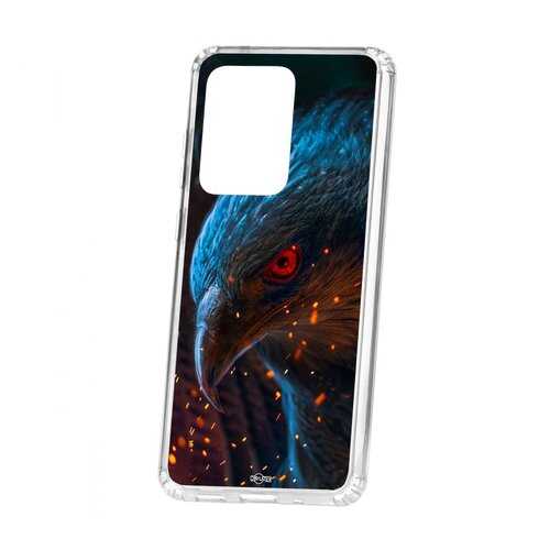 Чехол Kruche Samsung Galaxy S20 Ultra Print Орел в Фианит-Ломбард