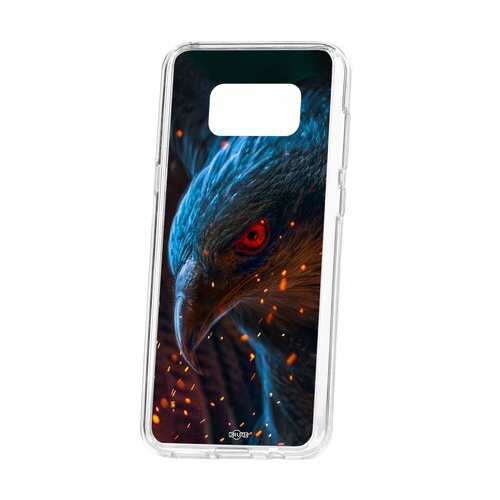 Чехол Kruche Samsung Galaxy S8 Plus Print Орел в Фианит-Ломбард