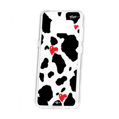 Чехол Kruche Samsung Galaxy S8 Print Корова в Фианит-Ломбард