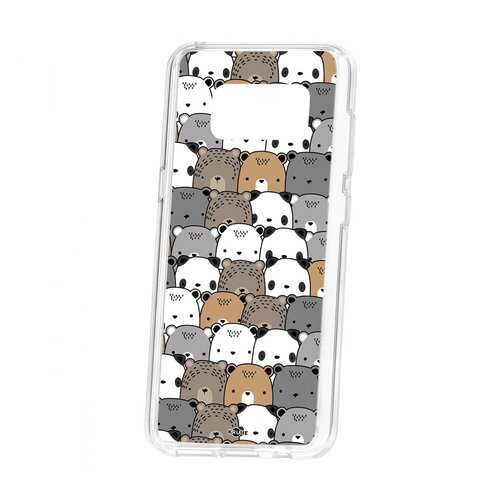 Чехол Kruche Samsung Galaxy S8 Print Медвежата в Фианит-Ломбард