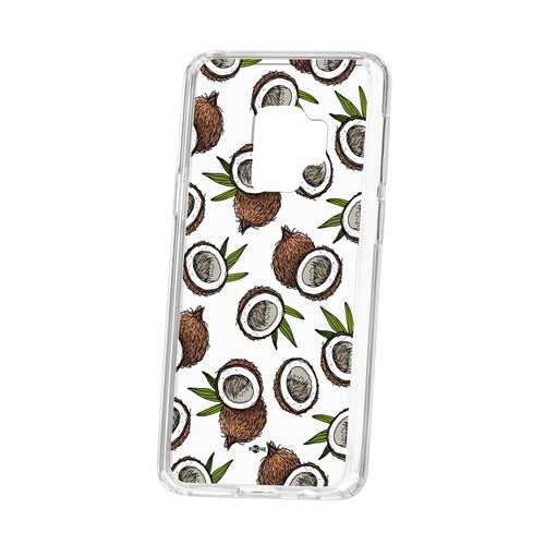 Чехол Kruche Samsung Galaxy S9 Print Кокосы в Фианит-Ломбард