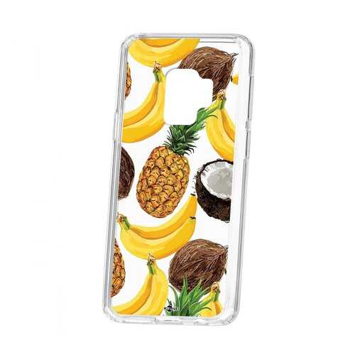 Чехол Kruche Samsung Galaxy S9 Print Тропический микс в Фианит-Ломбард