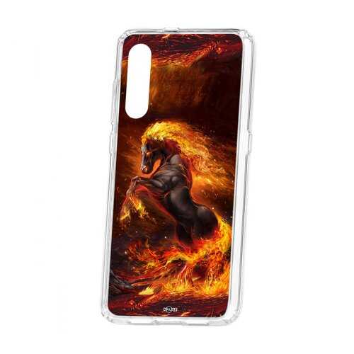Чехол Kruche Xiaomi Mi 9 Print Конь огонь в Фианит-Ломбард