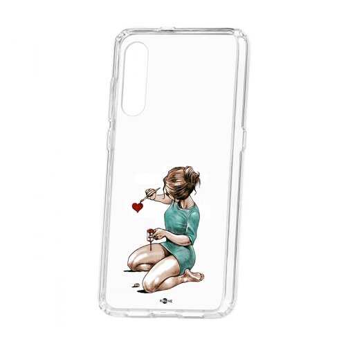 Чехол Kruche Xiaomi Mi 9 Print Рисуя любовь в Фианит-Ломбард