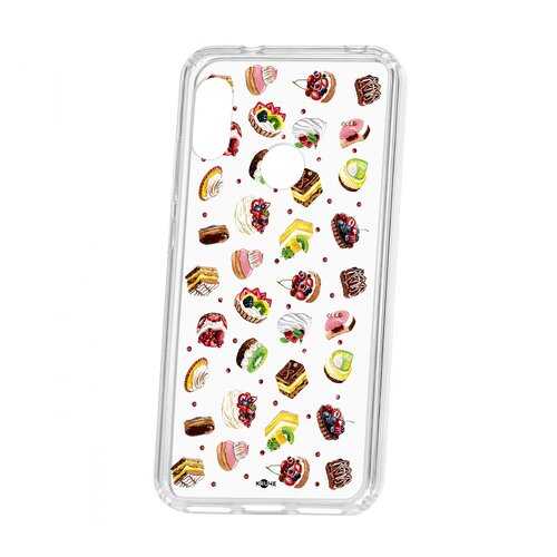 Чехол Kruche Xiaomi Redmi 6 Pro Print Cake в Фианит-Ломбард
