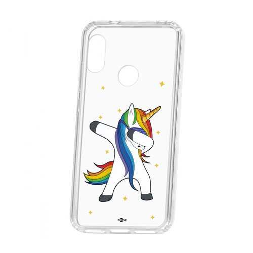 Чехол Kruche Xiaomi Redmi 6 Pro Print Единорожка в Фианит-Ломбард