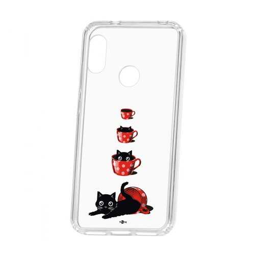 Чехол Kruche Xiaomi Redmi 6 Pro Print Котенок в чашке в Фианит-Ломбард