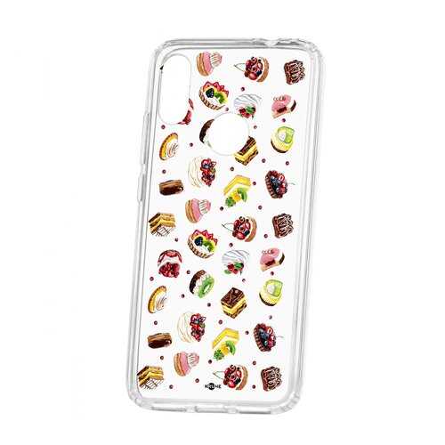 Чехол Kruche Xiaomi Redmi Note 7 Print Cake в Фианит-Ломбард
