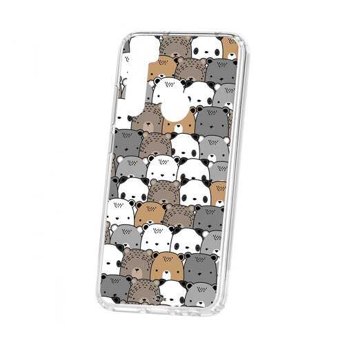 Чехол Kruche Xiaomi Redmi Note 8 Print Медвежата в Фианит-Ломбард