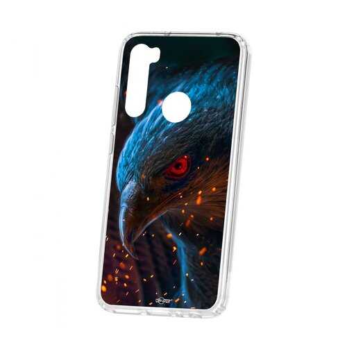 Чехол Kruche Xiaomi Redmi Note 8 Print Орел в Фианит-Ломбард