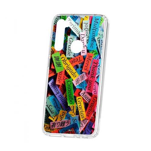 Чехол Kruche Xiaomi Redmi Note 8 Print Thank you в Фианит-Ломбард