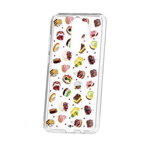Чехол Kruche Xiaomi Redmi Note 8 Pro Print Cake в Фианит-Ломбард