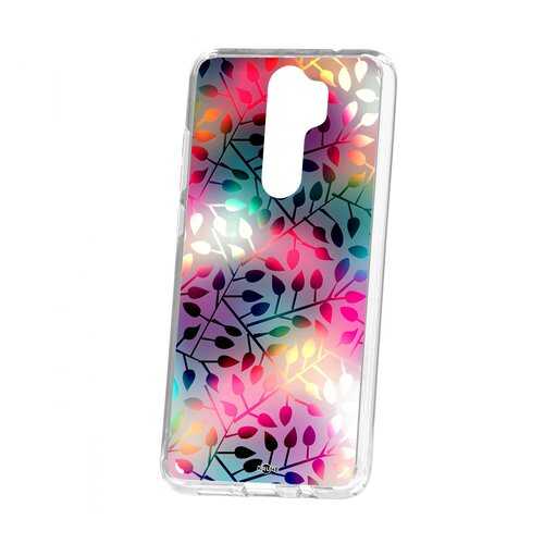 Чехол Kruche Xiaomi Redmi Note 8 Pro Print Цветные листья в Фианит-Ломбард