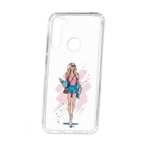 Чехол Kruche Xiaomi Redmi Note 8T Print Fashion Girl в Фианит-Ломбард