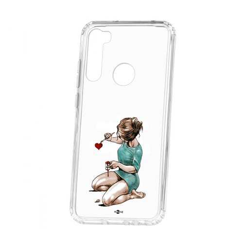Чехол Kruche Xiaomi Redmi Note 8T Print Рисуя любовь в Фианит-Ломбард