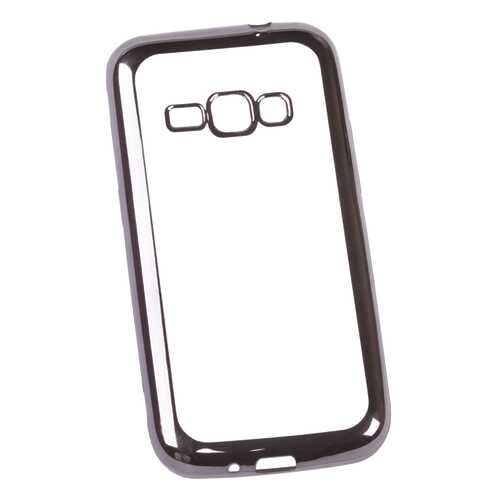 Чехол 'LP' для Samsung Galaxy J1 2016 TPU прозрачный с черной хром рамкой в Фианит-Ломбард