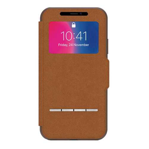 Чехол Moshi SenseCover для iPhone X - Caramel Brown 99MO072731 в Фианит-Ломбард