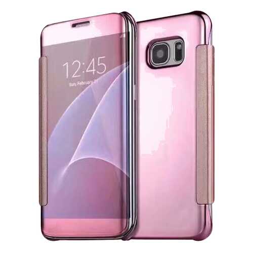 Чехол MyPads для Samsung Galaxy C9 Pro Clear View Pink в Фианит-Ломбард