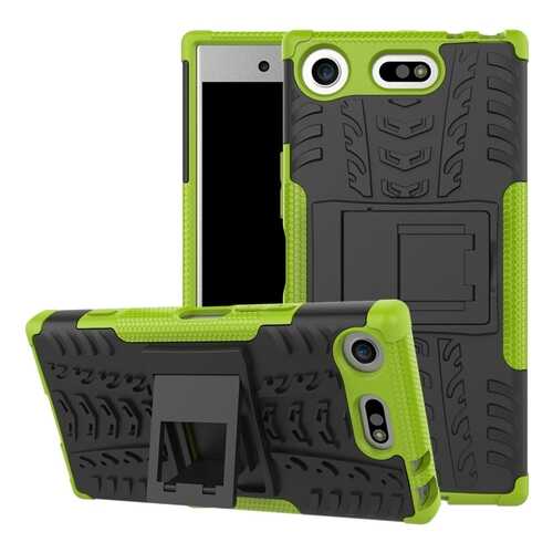 Чехол MyPads для Sony Xperia XZ1 Compact Black/Green в Фианит-Ломбард