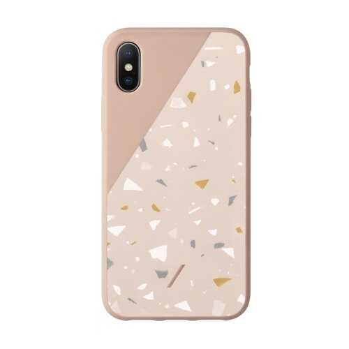 Чехол Native Union Clic Terrazzo для iPhone XS Max, розовый в Фианит-Ломбард