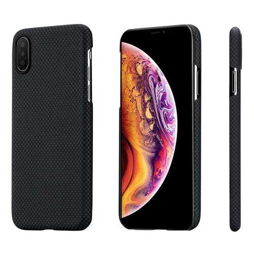 Чехол Pitaka Aramid Case Plain (KI8002XS) для iPhone XS/X Black/Grey в Фианит-Ломбард